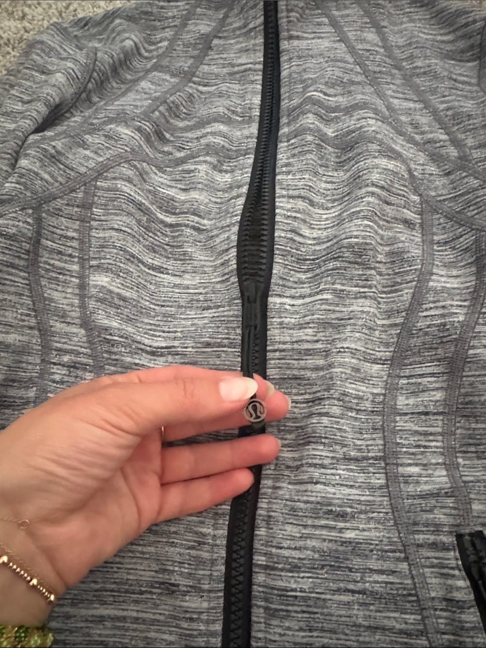 lululemon athletica Heather Gray Full-Zip Define Jacket - Picture 5 of 6